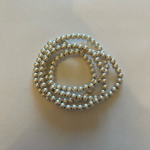 3/$15 or 4/$20 Plunder Design silver beaded bracelet set - Picture 3 of 3